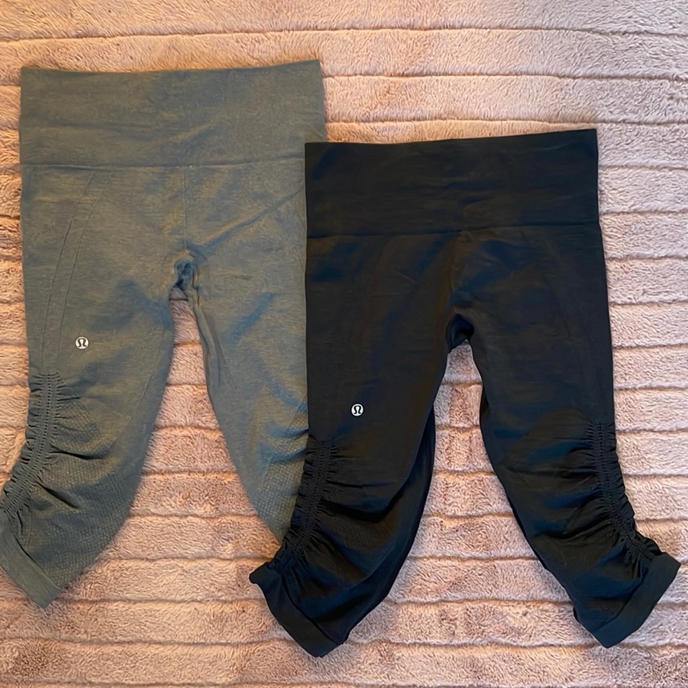 Lululemon 7/8s running leggings 2 pairs